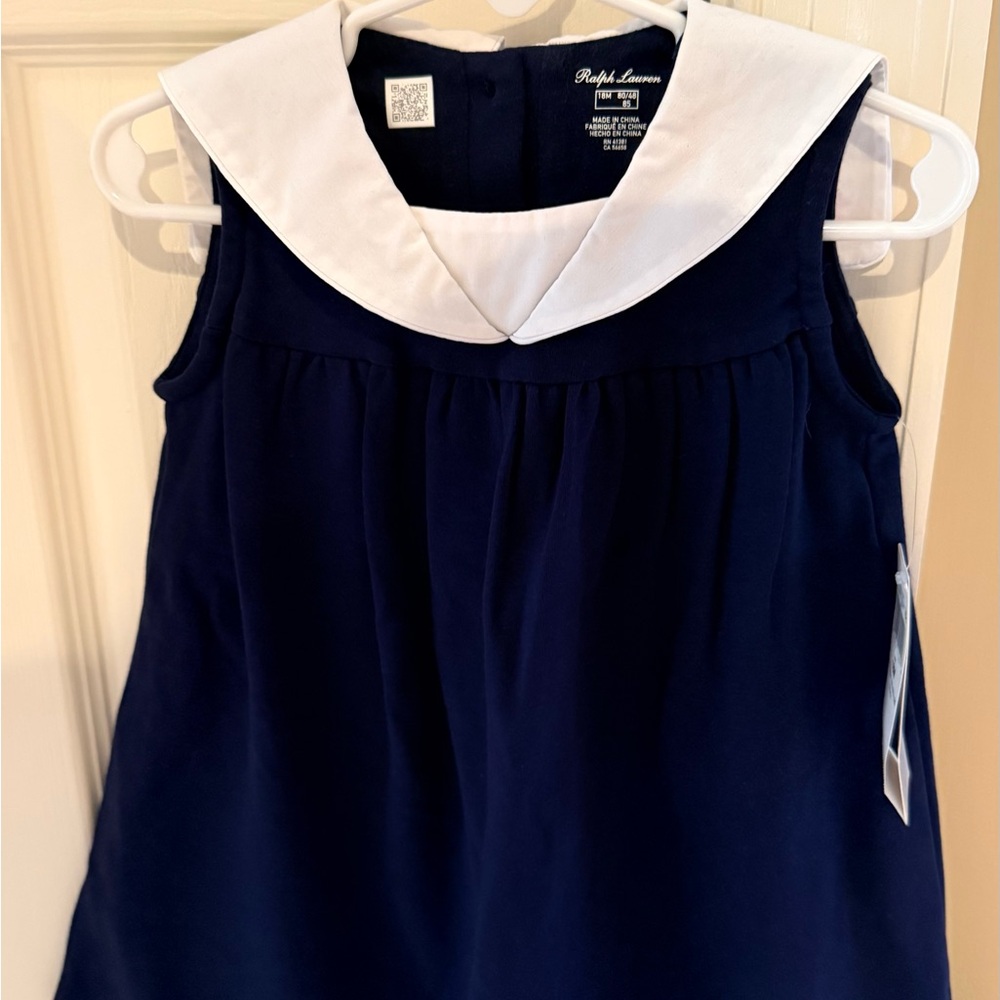 Ralph Lauren Nautical Cotton Dress & Bloomer.